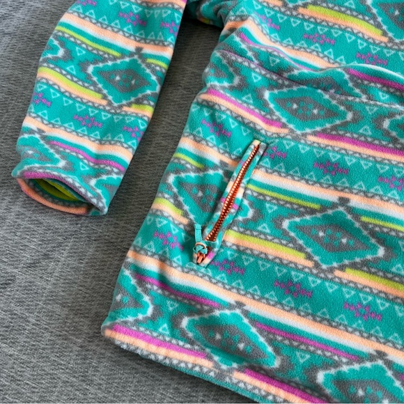 Chubbs Chubbies Men’s Blue/Pink Reversible Windbreaker/Fleece Half Zip Pullover - Picture 4 of 13